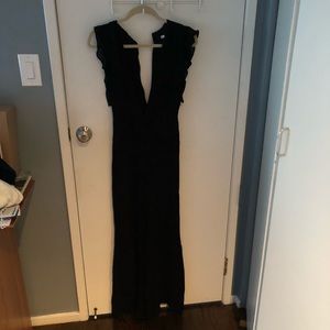 Reformation black jumpsuit
